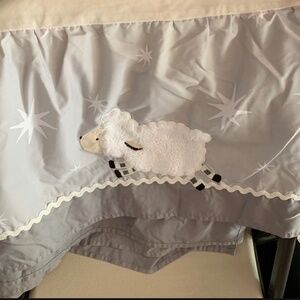 Lambs & Ivy pottery barn crib skirt